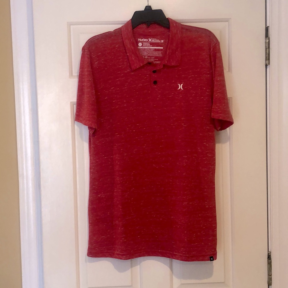 Hurley-Buckle polo shirt, premium fit, size large but fits like medium.